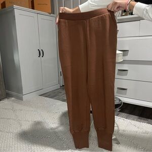 Zara Chocolate Brown Knit Pants